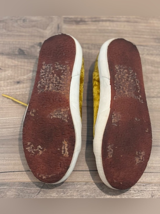 Superga 2750 Crushed Velvet Sneakers – Mustard Yellow – Size 5.5 - Picture 6 of 6